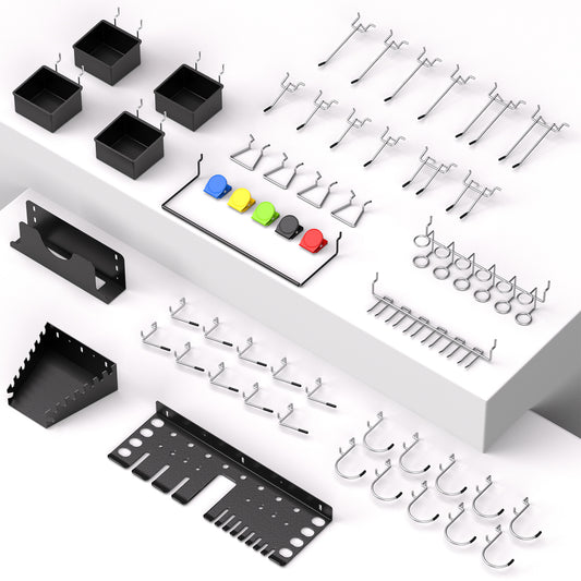 Amoowis 55PCS Pegboard Accessories Organizer Kit