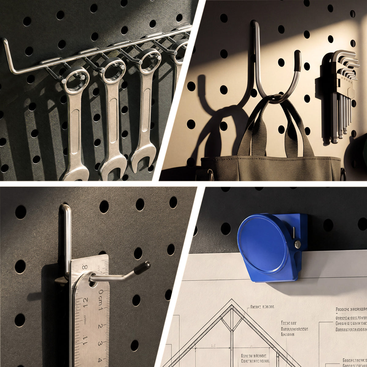 Amoowis 55PCS Pegboard Accessories Organizer Kit