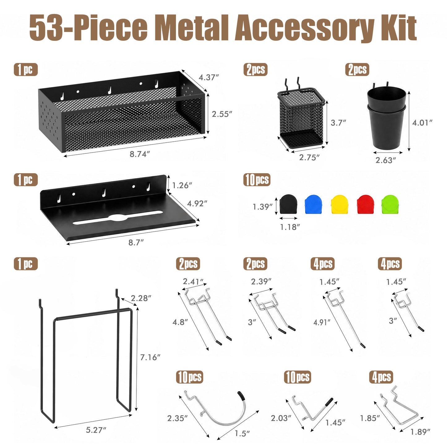 Pegboard Accessory Kit 4