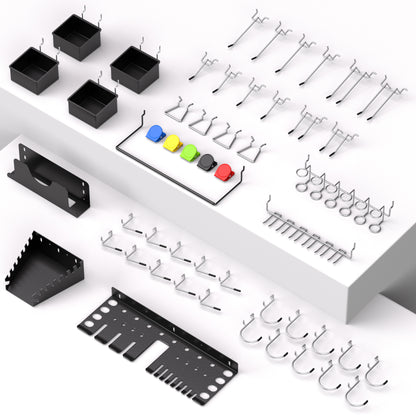 Amoowis 55PCS Pegboard Accessories Organizer Kit